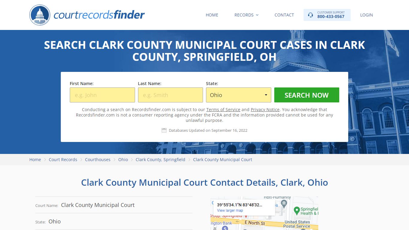 Clark County Municipal Court Case Search - Clark County, OH - RecordsFinder